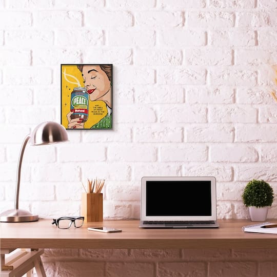 Stupell Industries Instant Peace Wall Art in Black Frame